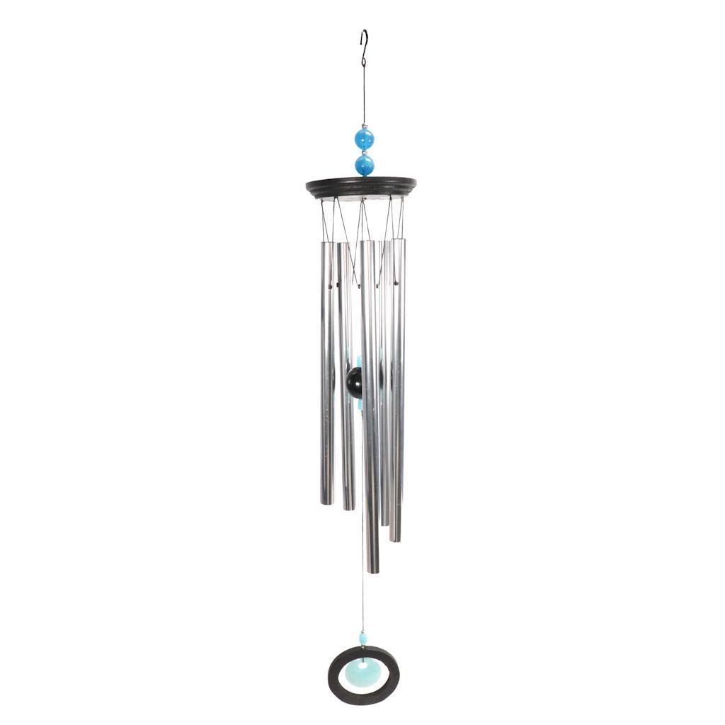 34" Tranquil Blue Gem Stone Chime Wind Chime 1