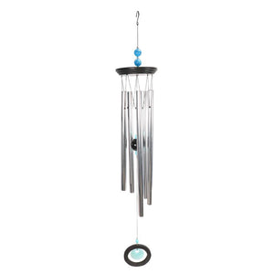 34" Tranquil Blue Gem Stone Chime Wind Chime 1