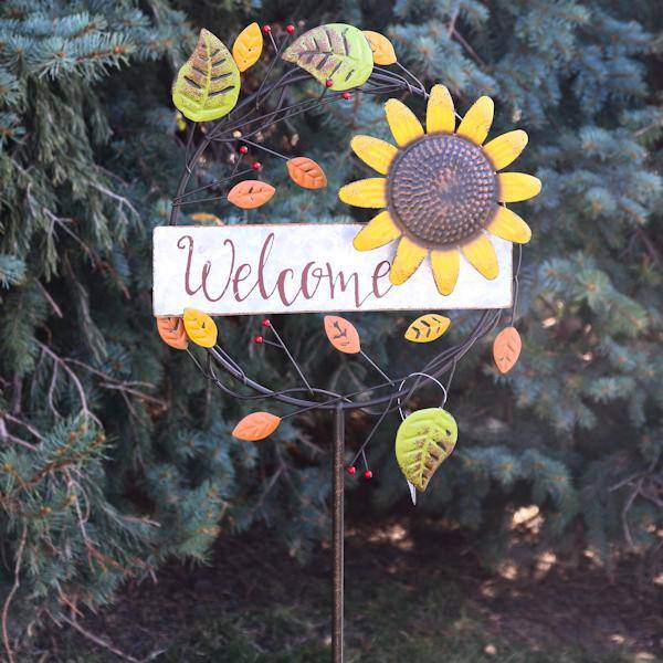 Sunflower Sunset Vista Designs Fall Stake 4