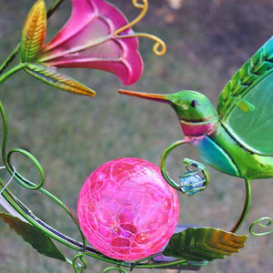 29" Green Solar Hummingbird Chain 2