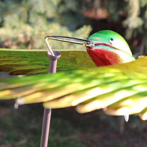 45" Green Hummingbird Wind Spinner 3