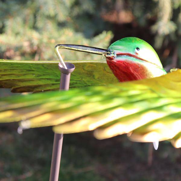 45" Green Hummingbird Wind Spinner 3