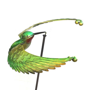 45" Green Hummingbird Wind Spinner 1