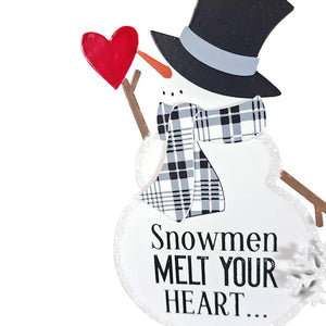 10" White Snowman Bouncy 2