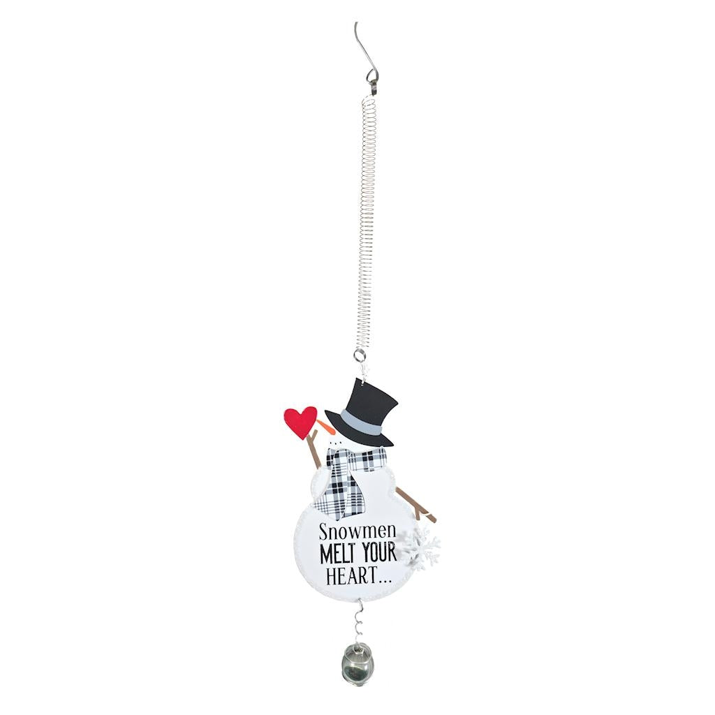 10" White Snowman Bouncy 1