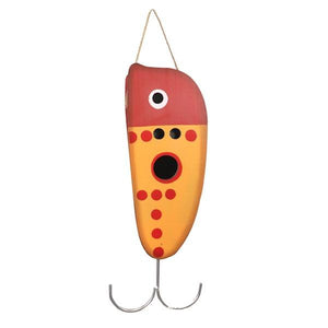 17.75" Red Vintage Lure Bird House 2