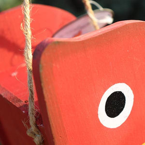 17.75" Red Vintage Lure Bird House 3