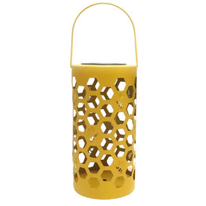 9.5" Honeycomb Beehive Solar Lantern 1