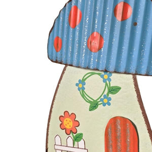 15" Blue Mushroom Cottage Bouncy 2