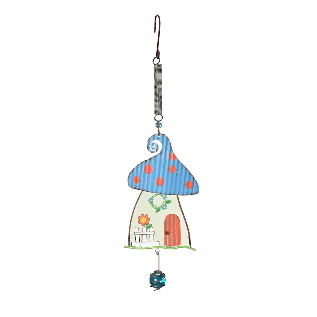 15" Blue Mushroom Cottage Bouncy 1