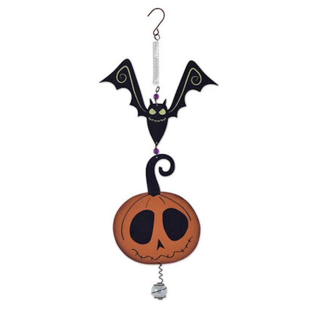 16" Glow in Dark Pumpkin and Bat Bouncy 1