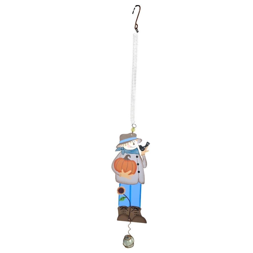 11" Blue Scarecrow Bouncy 1