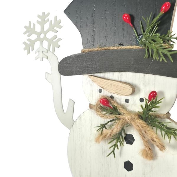 17" Snowman Snowy Pine Sunset Vista Designs Figurine 2