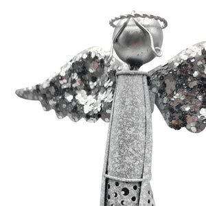 12" Silver Angel Sculpture 2