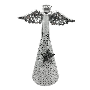 12" Silver Angel Sculpture 1