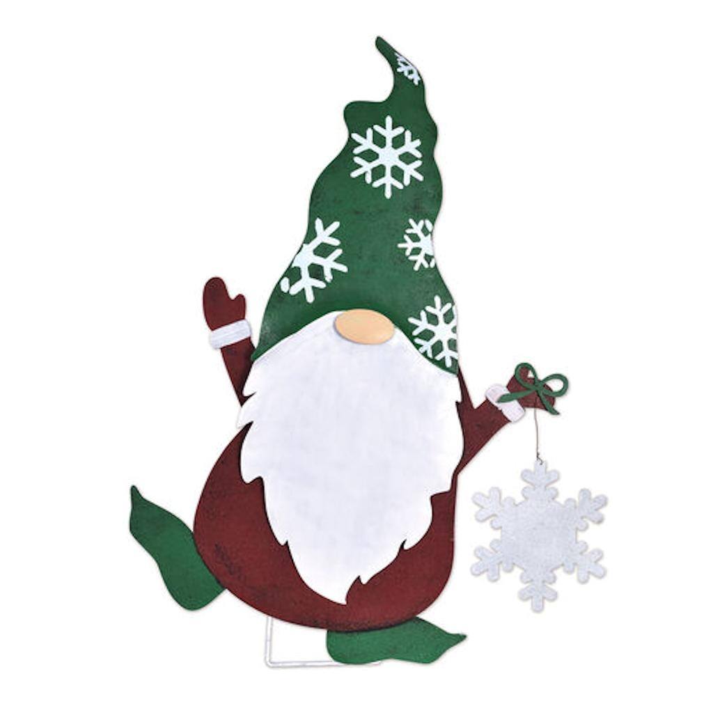Green/Red Snowflake Gnome Sunset Vista Designs Figurine 1