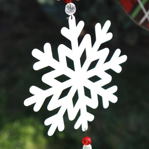 25" Red Plaid Deer Garden Bell 3