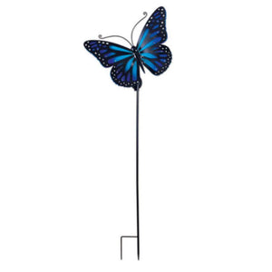 20.5" Blue Butterfly Solar Stake 1