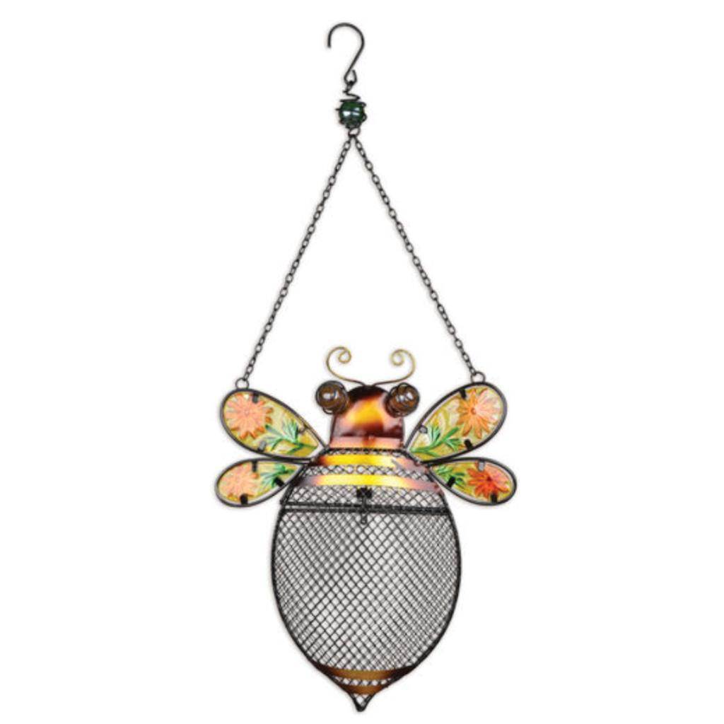 12" Bee Decorated Wings Bird Feeder 1