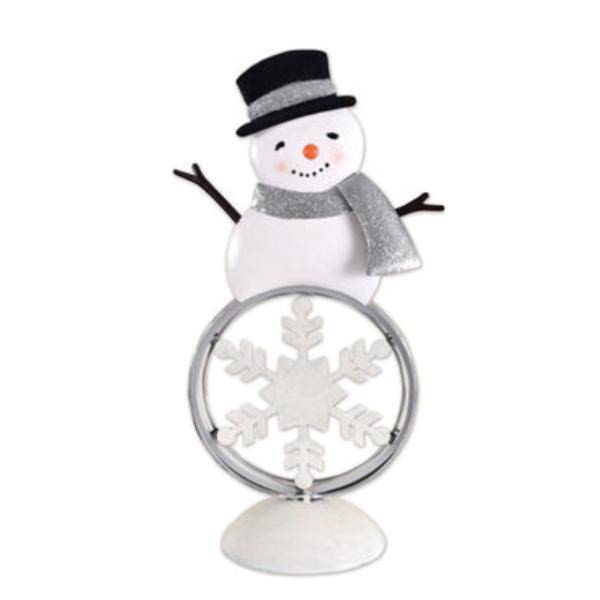 14" Snowman Tabletop LED Lighted Figurine 1
