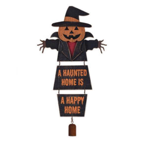 22" Happy Home Pumpkin Halloween Wall Decor 1