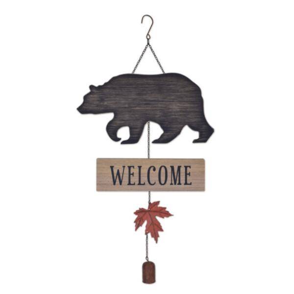 26" Bear Welcome Hanging Sign 1