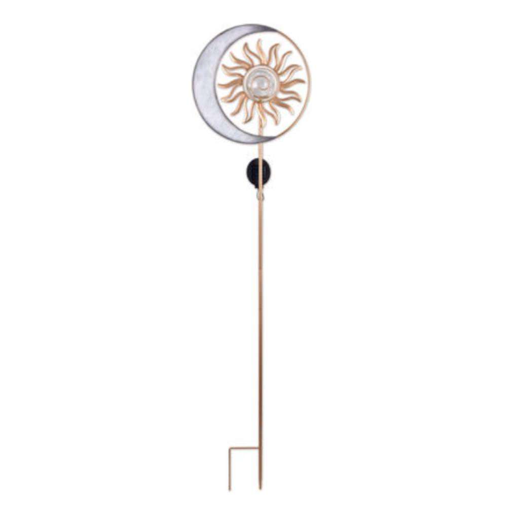53" Sliver Moon Solar Lawn Stake 1
