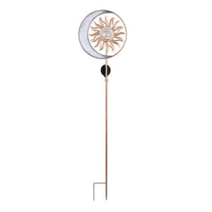 53" Sliver Moon Solar Lawn Stake 1