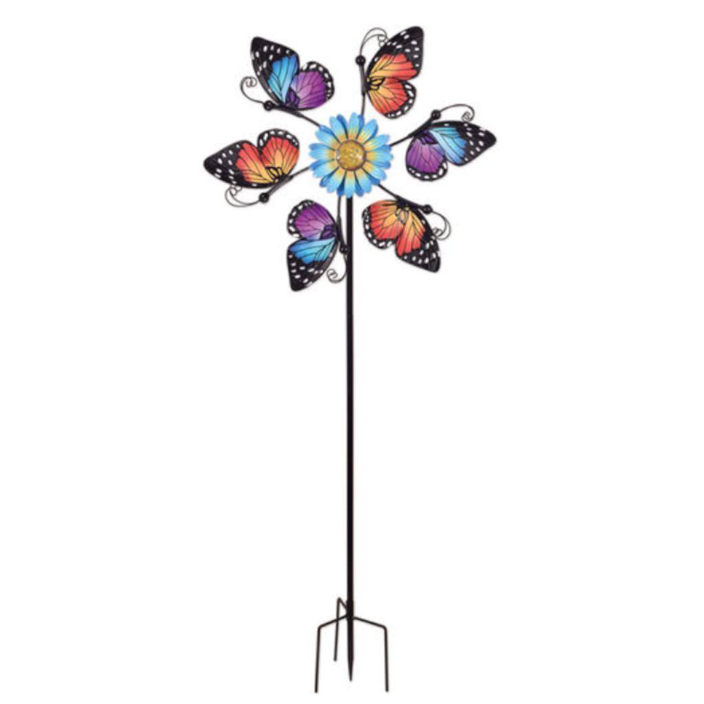 53" Blue/Red Butterfly Wind Spinner 1