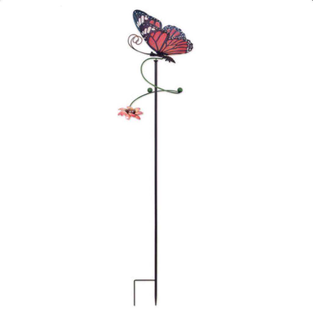 47" Orange  Butterfly Swirl Wind Spinner 1