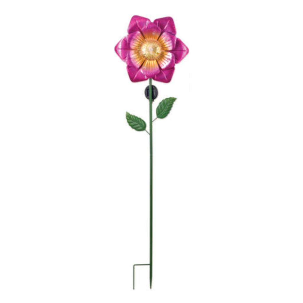 48" Pink Flower Solar Lawn Stake 1