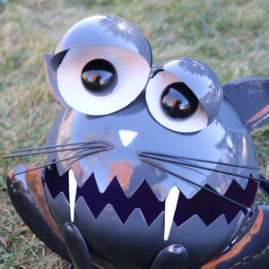 18" Black Cat Halloween Porch Sitter 2