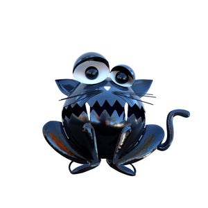 18" Black Cat Halloween Porch Sitter 1