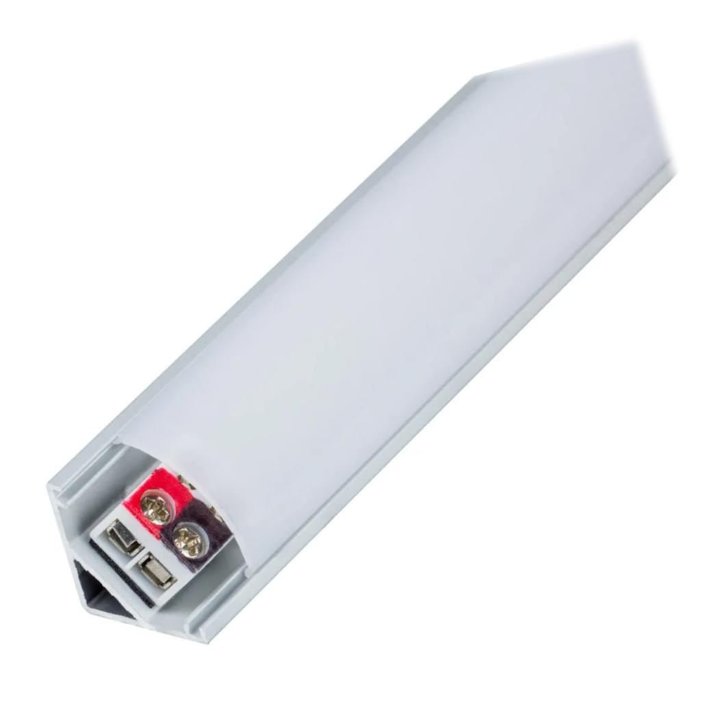 42" 20 watt 24 volt 3000K Natural White Angled LED Under Cabinet Fixture 1