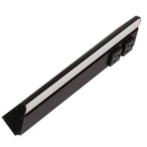 12.5" 5.5 watt 120 volt Tunable Black Remote Power Series LED Lighted Power Strip 1