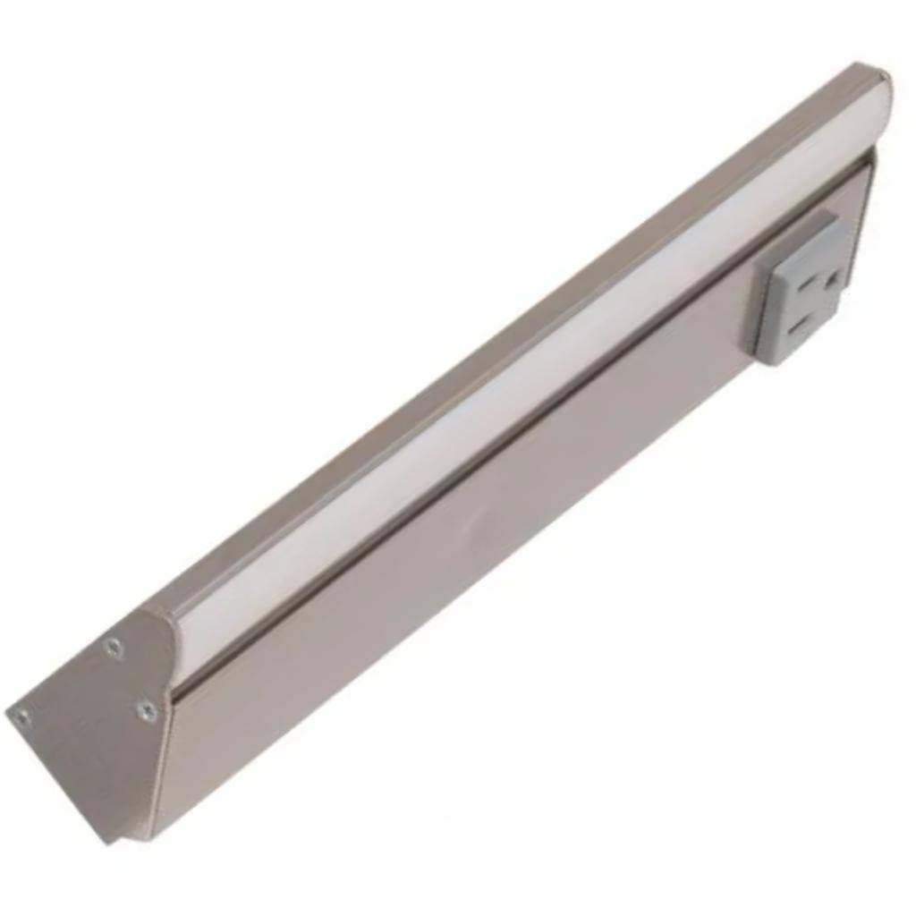 10.5" 4.6 watt 120 volt Tunable Satin Nickel Remote Power Series LED Lighted Power Strip 1