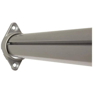 Satin Nickel Lighted Closet Rod Flange Set 2