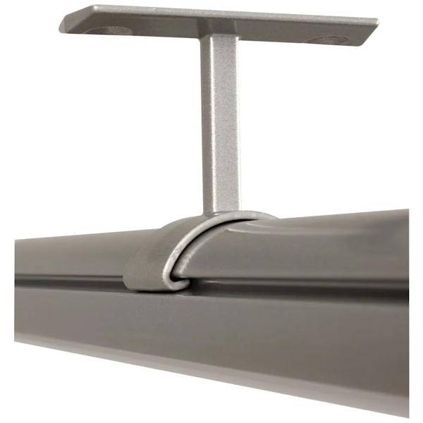 Satin Nickel Lighted Closet Rod Top-Mounted Support 2