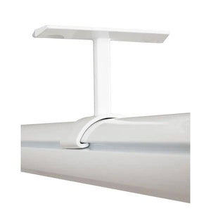 White Lighted Closet Rod Top-Mounted Support 2