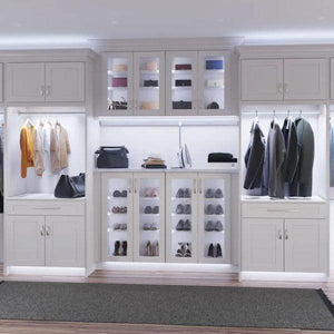 42" Black CCT Selectable Frosted LED Lighted Closet Rod 6