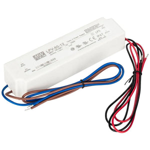 60 watt 12 volt Hardwired Waterproof Power Supply 1