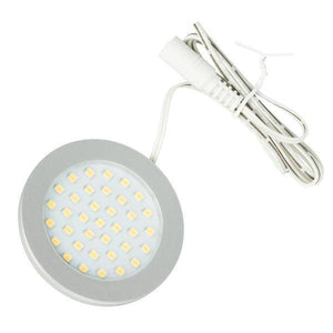 3 watt 12 volt 4000K Satin Nickel Ultra Thin Series Dimmable Puck Light 3