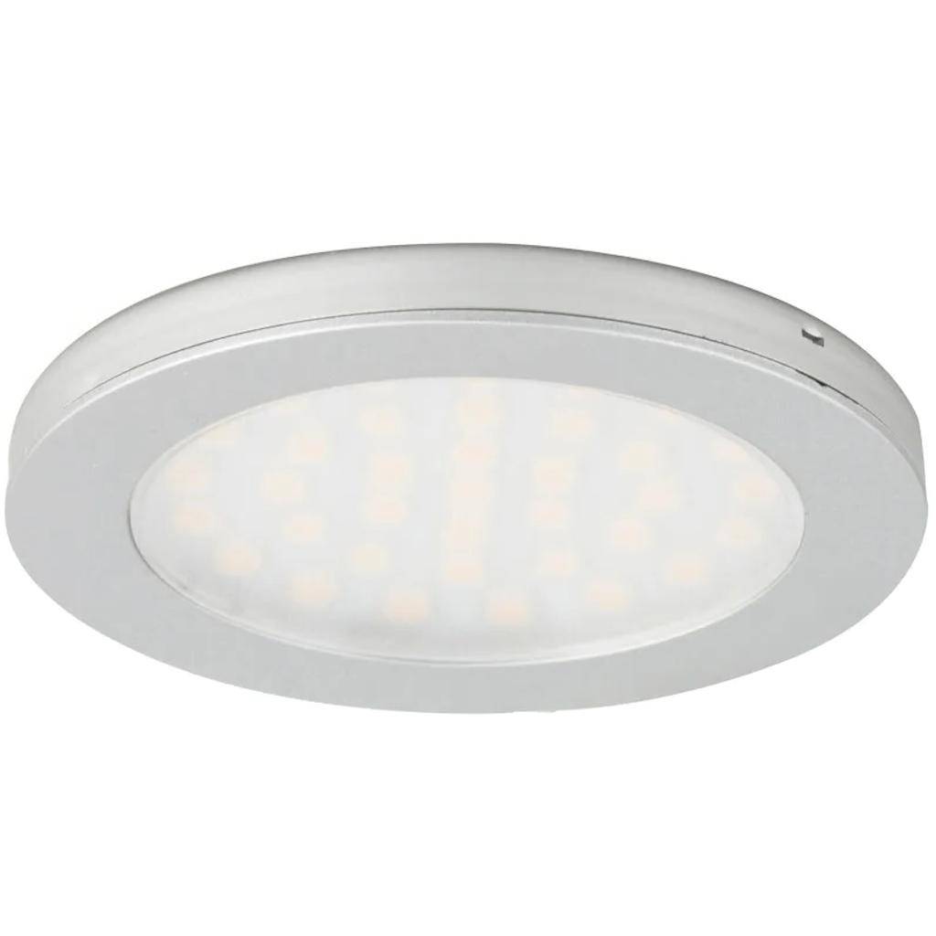 3 watt 12 volt 4000K Satin Nickel Ultra Thin Series Dimmable Puck Light 1