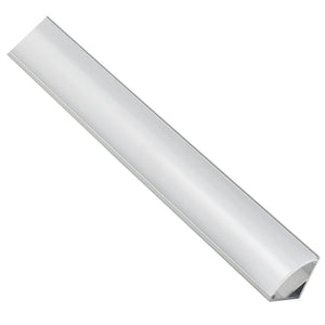 48" Angled Profile Frosted Aluminum Housing 1