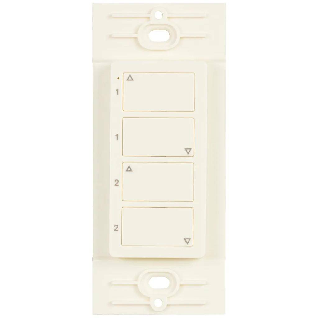 Wireless Almond 2 Zone Duo Controller Dimmer Switch 1