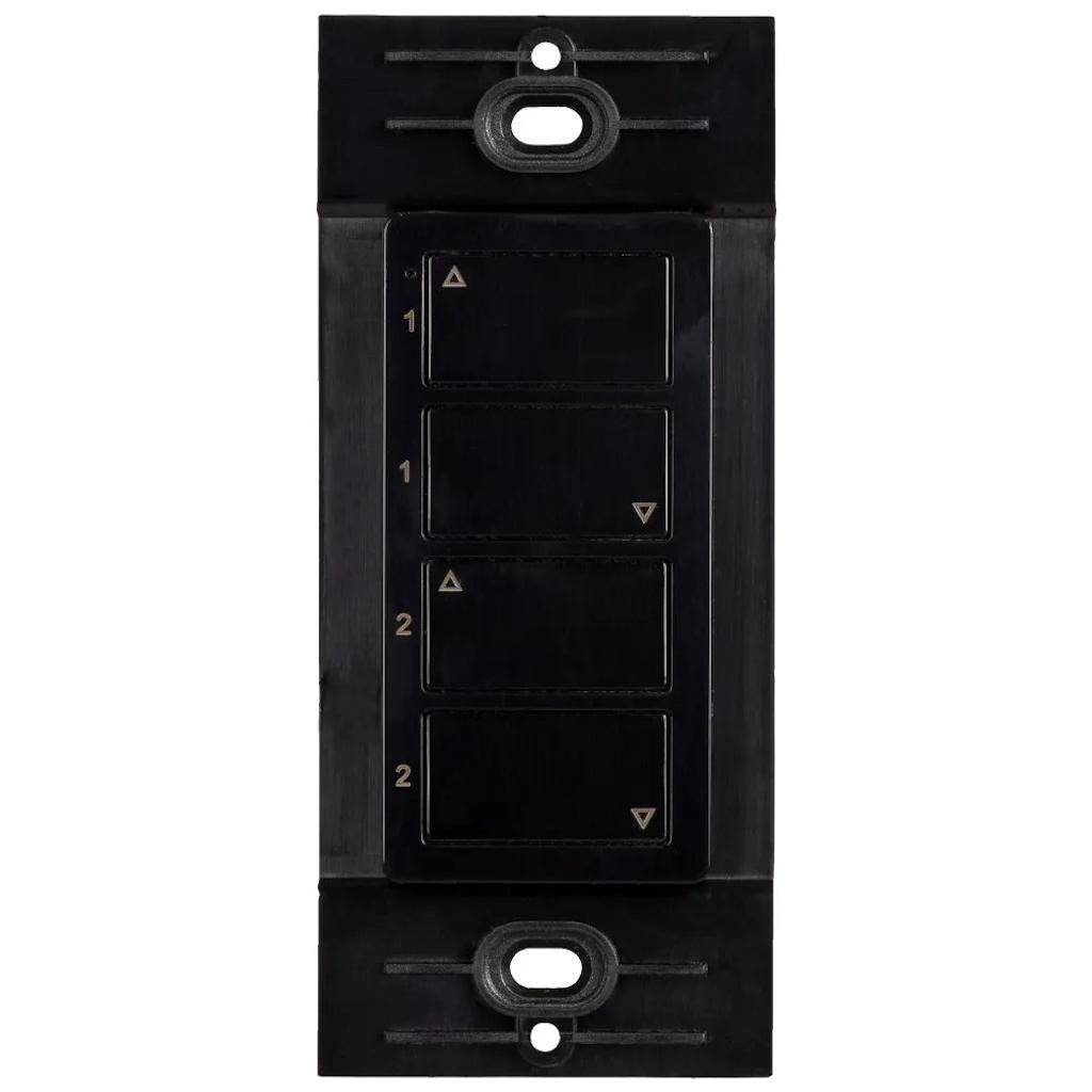 Wireless Black 2 Zone Duo Controller Dimmer Switch 1