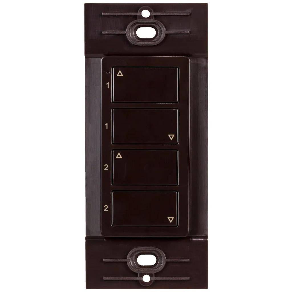 Wireless Brown 2 Zone Duo Controller Dimmer Switch 1