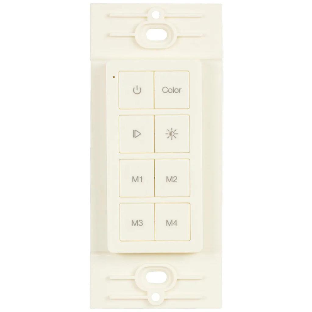 Multi-Color RGB Radio Frequency Almond Task Lighting Remote Control 1