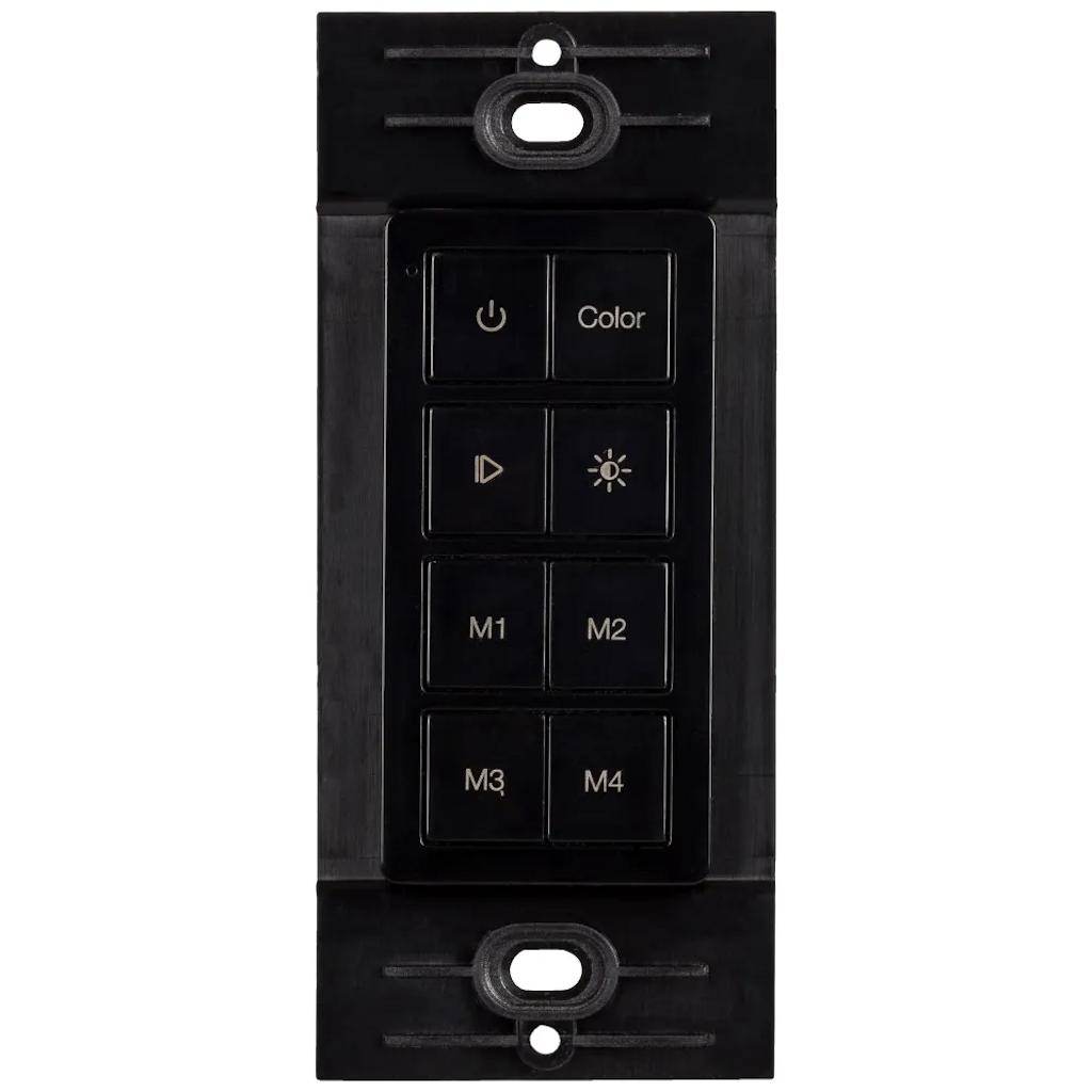 Multi-Color RGB Radio Frequency Black Task Lighting Remote Control 1