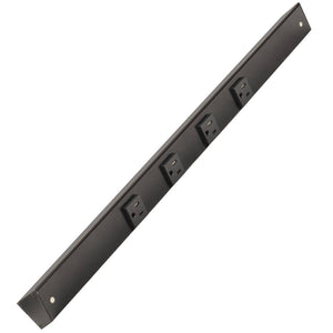 24" 15 amp 120 volt Black Under Cabinet Power Strip 1